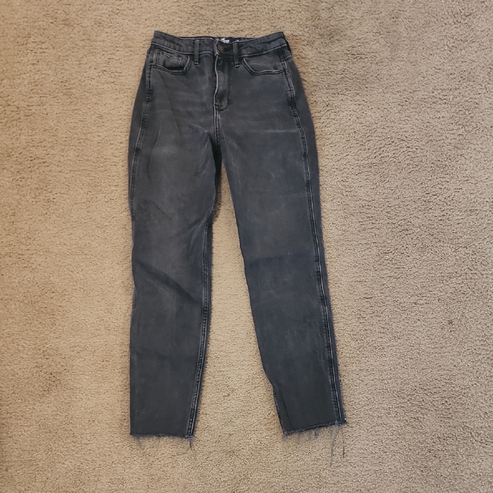 Hollister Ultra High-Rise Women's Dark Gray Ankle Jeans